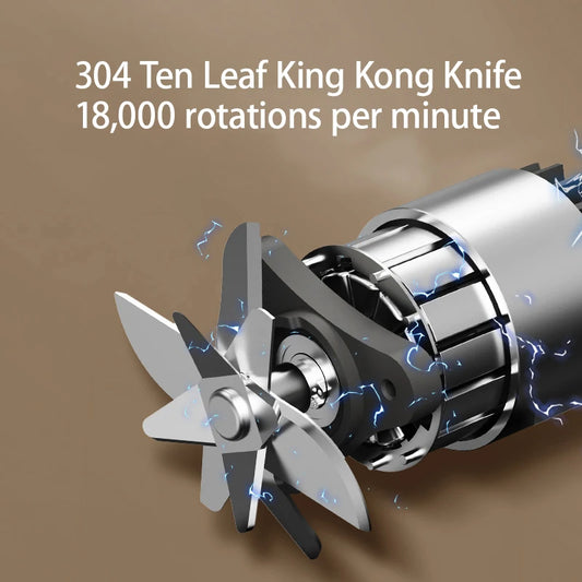 10-Klingen-Elektro-Mixer für unterwegs