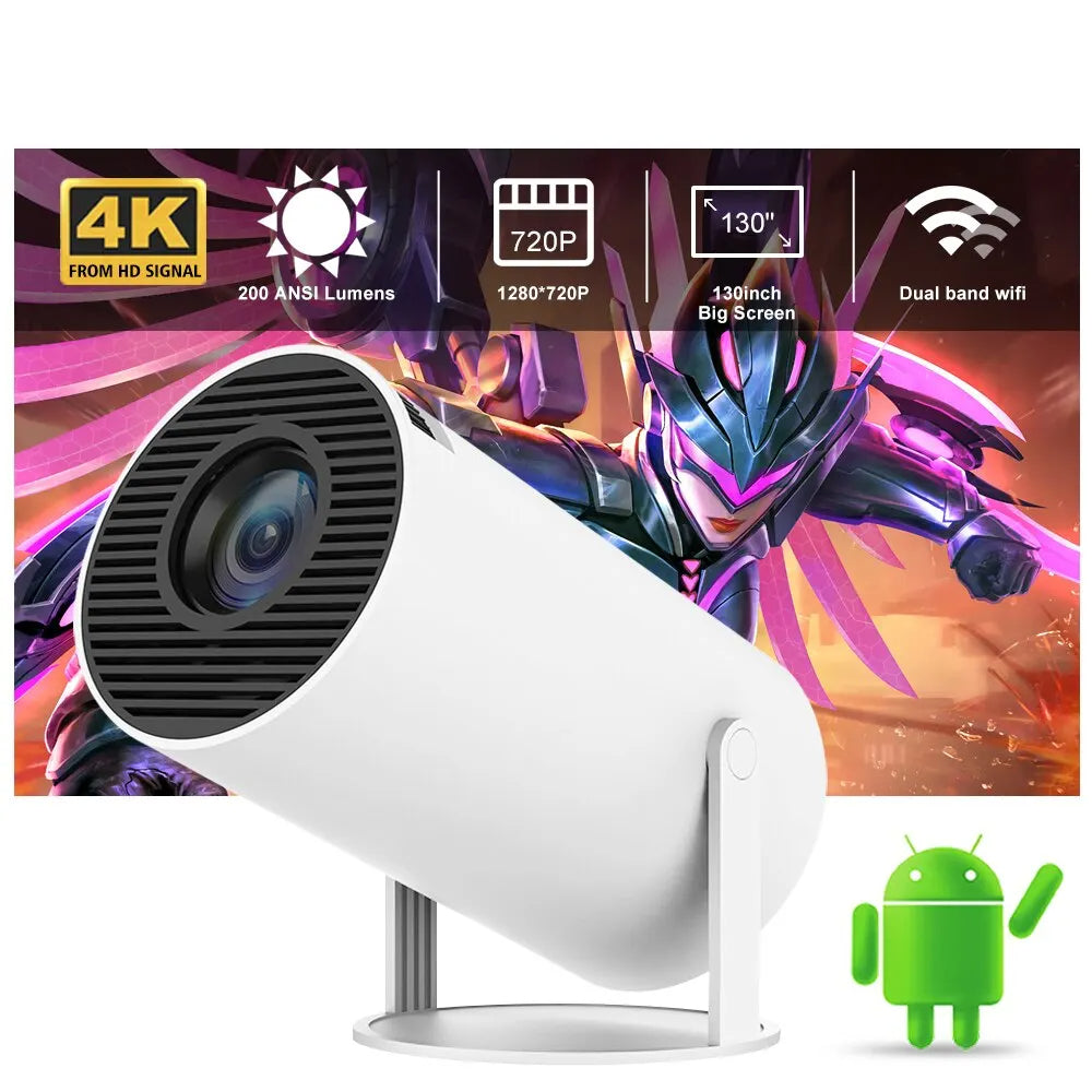HY300 Mini Projektor 4K Android 11 WIFI6 BT5.0