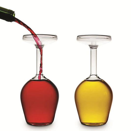 Umgedrehtes Weinglas