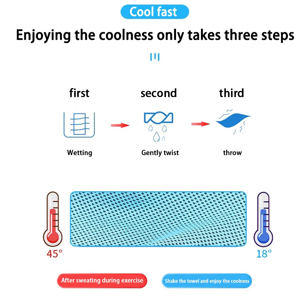 Schnell trocknendes Sport-Kühlhandtuch