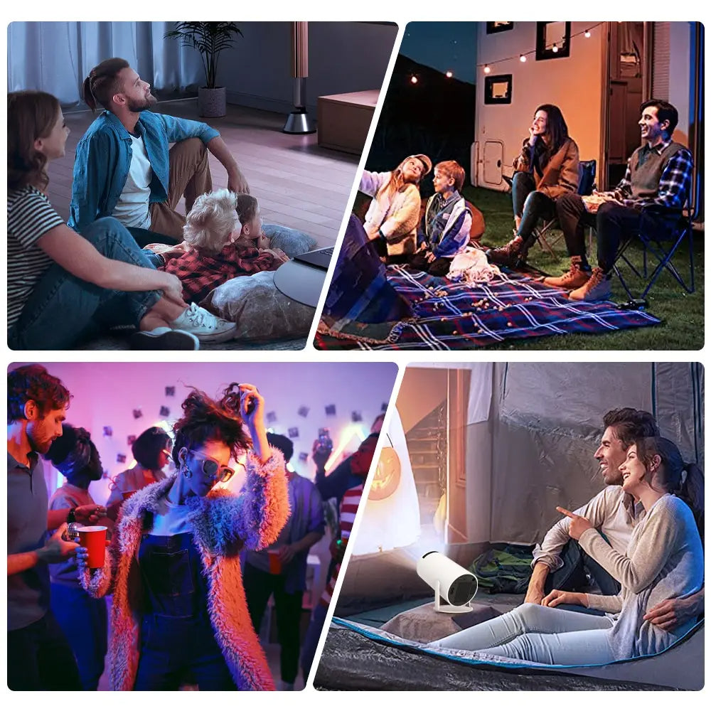 HY300 Mini Projektor 4K Android 11 WIFI6 BT5.0