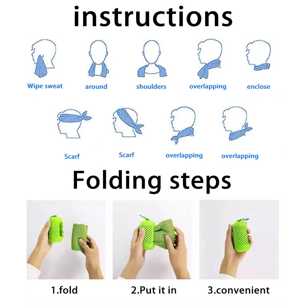 Schnell trocknendes Sport-Kühlhandtuch