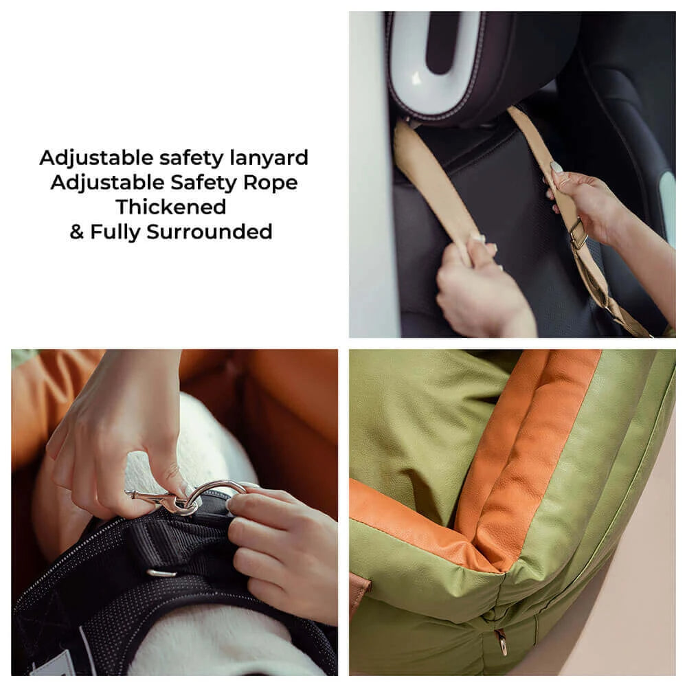 Hunde-Autobett mit Sicherheitsschließe